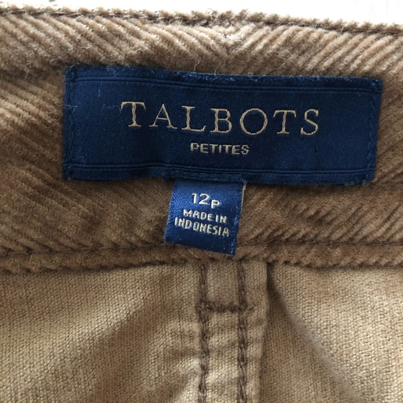 Talbots Petites Corduroy Mini Skirt in Tan Size 12P - Picture 8 of 10